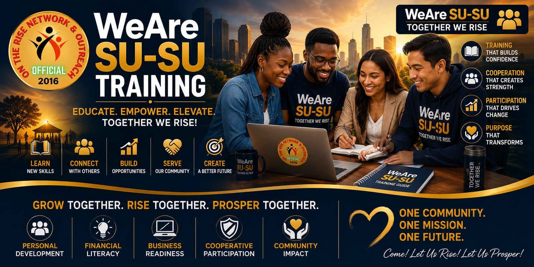 WeAre Su-Su Training — cooperative participation, financial education, accountability, community empowerment, and shared prosperity